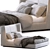 Modern Midnight Dream: Flexform Bed 3D model small image 1