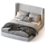 Modern Midnight Dream: Flexform Bed 3D model small image 2