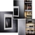 Gaggenau 400-Series Appliances Set 3D model small image 10