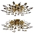 Austrian Palwa Sunburst Gilt Flush Mount 3D model small image 1