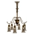 Vintage Venini Murano Glass Chandelier 3D model small image 1