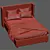 Elliot Shelter Upholstered Bed 3D model small image 7