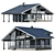 Luxury Glulam House: Carport & Terrace 3D model small image 1