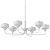 Elegant Nola Chandelier 3D model small image 2