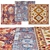  Modern Square Rugs in Various Sizes 3D model small image 1