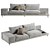 Space-Saver Sofa in Custom Colors 3D model small image 1