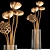 Lotus Bouquet: Natural Decor for Interiors 3D model small image 1