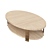 Elegant Geometric Wood Coffee Table 3D model small image 3