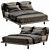 Sleek Molteni Azul Sofa: Modern Comfort for Any Space 3D model small image 3