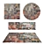 Versatile Rug Set - 8 Designs for All Angles 3D model small image 1