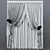 Elegant Lace Sheer Curtain 3D model small image 3