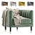 BRIDGE Armchair: Elegant Design for Cazarina Interiors 3D model small image 1