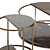 Fendi Boogie Portoro Palladium Marble Table 3D model small image 2
