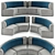 Sleek MD Round Sofa, Modern Design 3D model small image 1