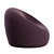 Sleek C Club Chair: Stylish and Comfortable 3D model small image 7