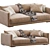 Elegant Bristol Sofa by Poliform 3D model small image 1