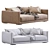 Elegant Bristol Sofa by Poliform 3D model small image 4