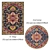 Title: 8-Piece Rug Set with Varied Textures 3D model small image 3