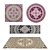 Versatile Set of 8 Rugs 3D model small image 1