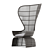 Elegant Crinoline Armchair by B&B Italia 3D model small image 3