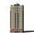 Urban Tower: 22-Story Residential Building 3D model small image 3