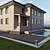 Elegant Poolside Villa 3D model small image 6