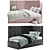 Sophie Soft Ottoman Bed - 200x90 3D model small image 1