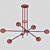 BULLA Modern Chandelier: 100cm Diameter, 112cm Height 3D model small image 6