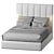 Elegant Kennedy Queen Bed 3D model small image 3