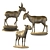 Graceful Saiga Sculptures 3D model small image 1