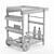 Acaccia Garden Trolley 3D model small image 8