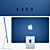 Sleek Apple iMac 24-inch 2021: Ultimate Full Set 3D model small image 6