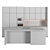 Modern Island Kitchen: High-Quality, Editable Modules 3D model small image 4