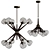 Giotto Burst Walnut Chandelier 3D model small image 1