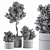  Modern Pot Plant Set - Outdoor 272 3D model small image 5