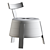 Modern T Lounge Chair: Sleek & Stylish Design 3D model small image 3