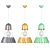 Modern Nordic Badminton Pendant Lights 3D model small image 1