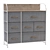 Modern Wood-Top Wide Chest of Drawers 3D model small image 1