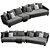 Luxury Minotti Lawson Sofa 3D model small image 2