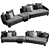 Luxury Minotti Lawson Sofa 3D model small image 3