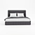 Dallas OM Bed: Sleek & Modern King-Size 3D model small image 2