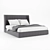 Dallas OM Bed: Sleek & Modern King-Size 3D model small image 5