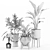 Green Oasis Indoor Plant Set 3D model small image 3