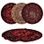 6pc Round Rugs Set 3D model small image 1