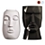 Modern Face Vases, Set of 2 3D model small image 1