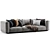 Luxury Italian Marechiaro Sofa 3D model small image 3