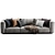 Luxury Italian Marechiaro Sofa 3D model small image 4