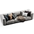 Luxury Italian Marechiaro Sofa 3D model small image 5