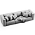 Luxury Italian Marechiaro Sofa 3D model small image 6