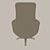 Cozy Plush Sitting Chair 3D model small image 2